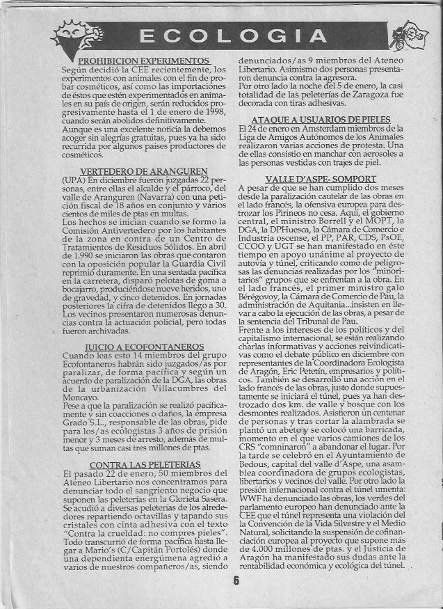 Página del fanzine