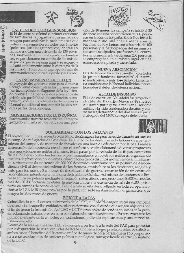 Página del fanzine