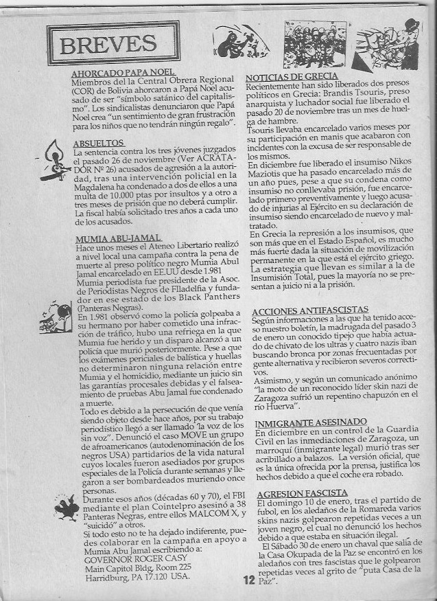 Página del fanzine