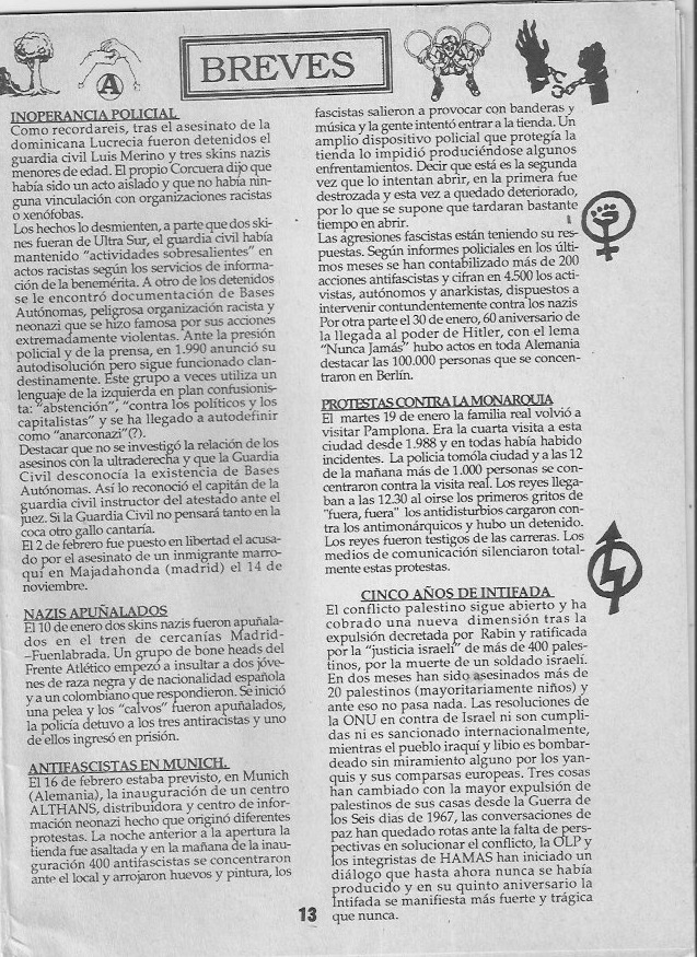 Página del fanzine