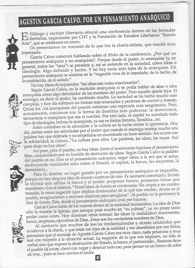 Página del fanzine