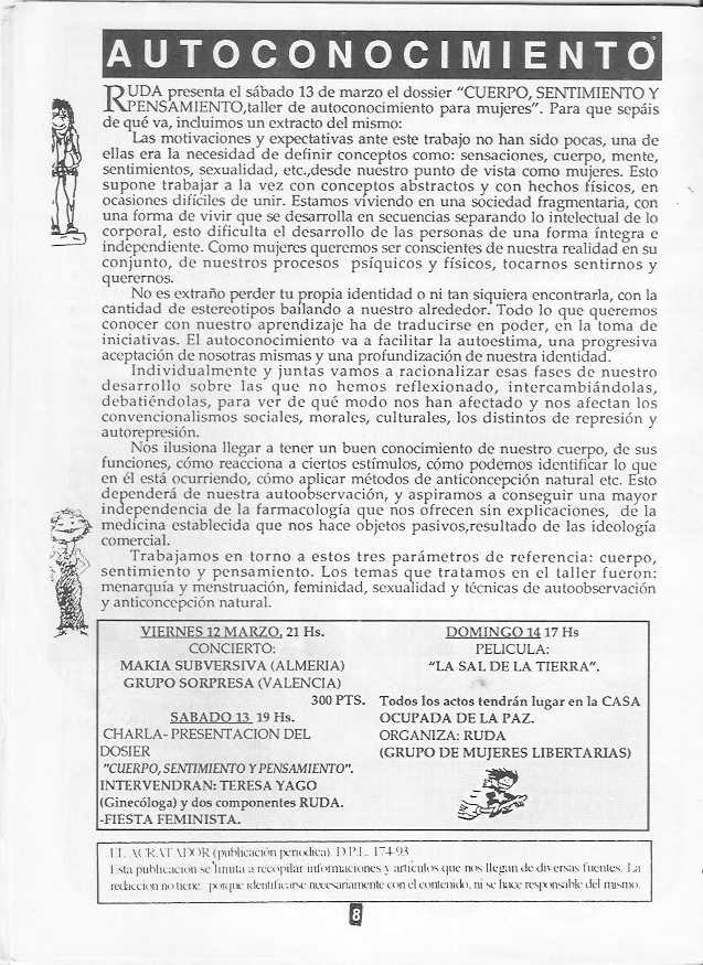 Página del fanzine