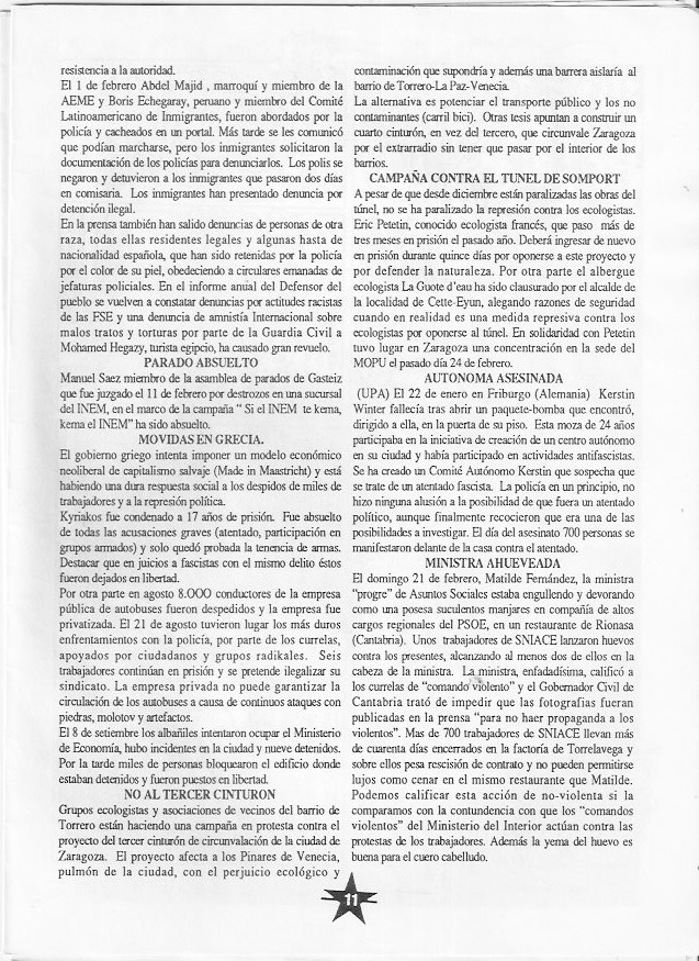 Página del fanzine