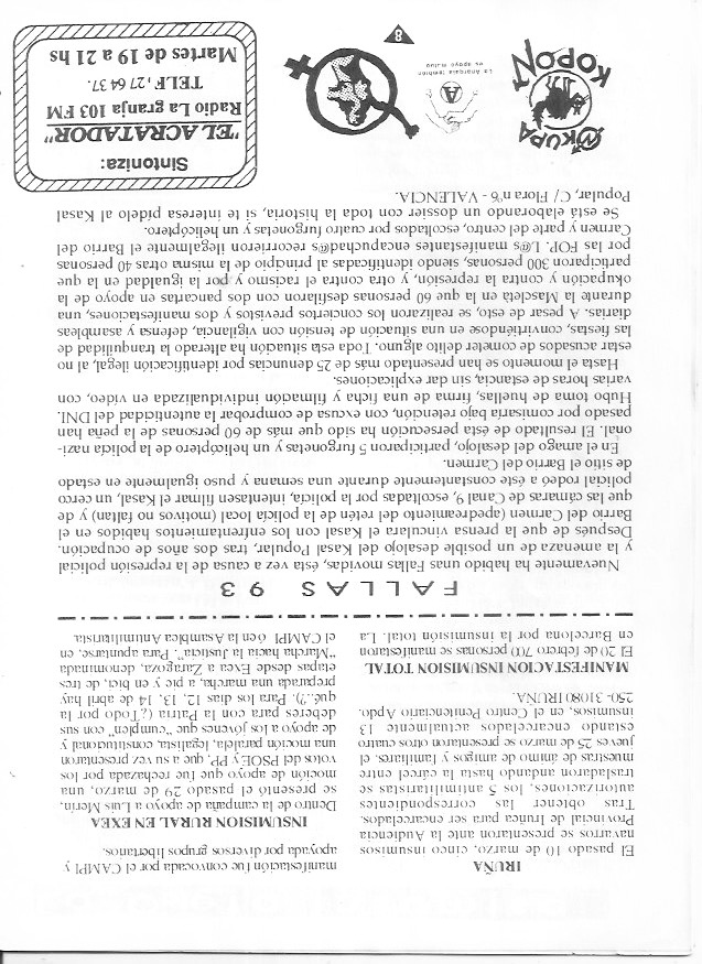 Página del fanzine