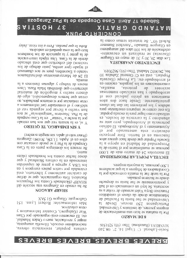 Página del fanzine