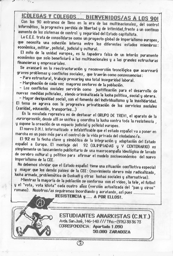 Página del fanzine