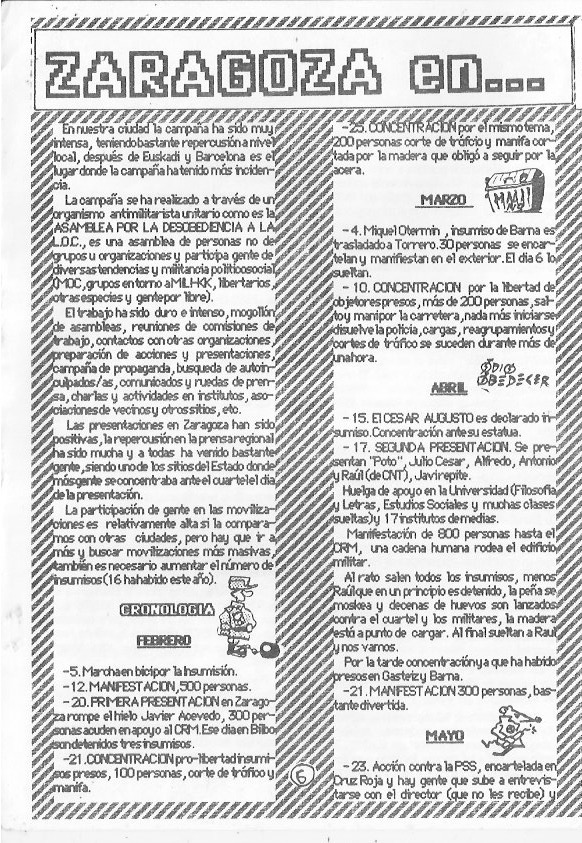 Página del fanzine