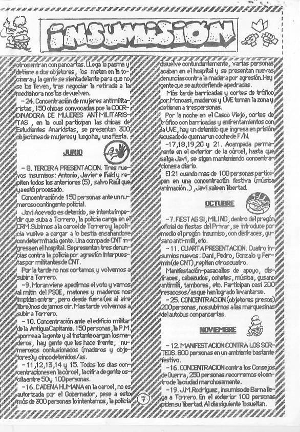 Página del fanzine