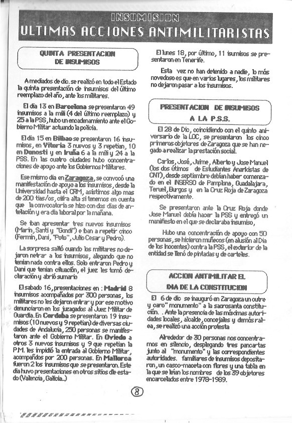 Página del fanzine