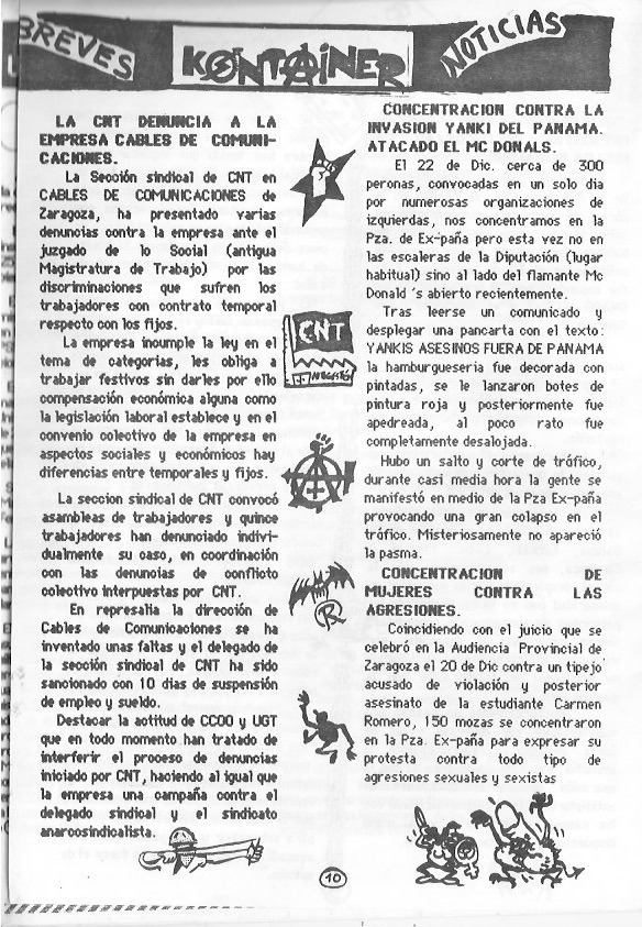 Página del fanzine