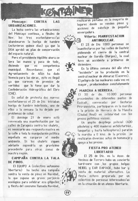 Página del fanzine