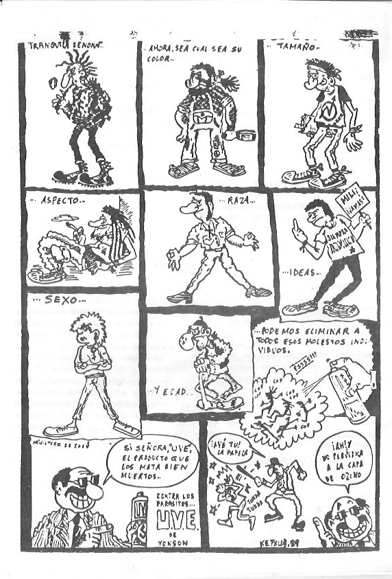 Página del fanzine