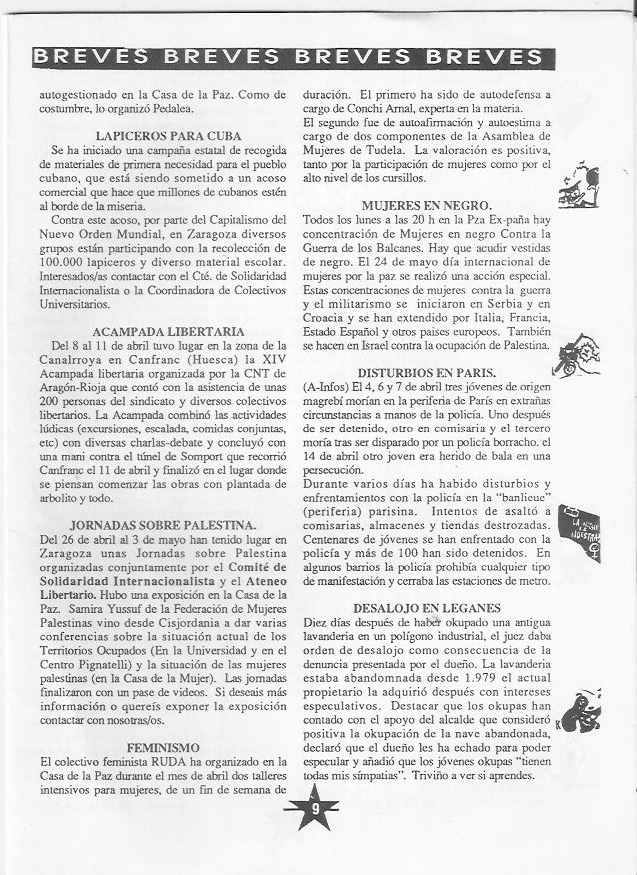 Página del fanzine