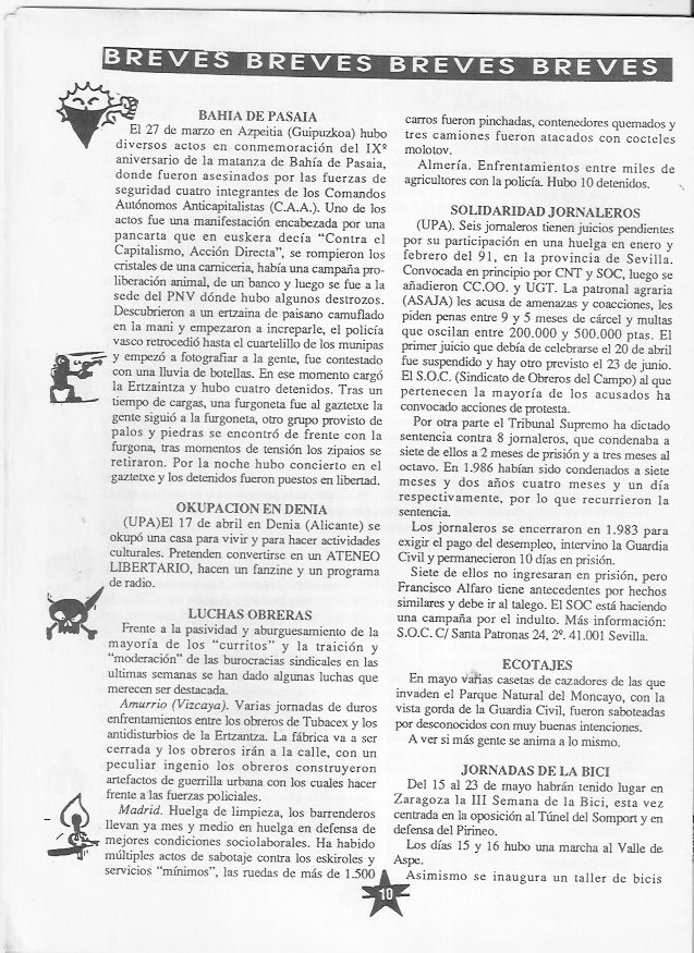 Página del fanzine