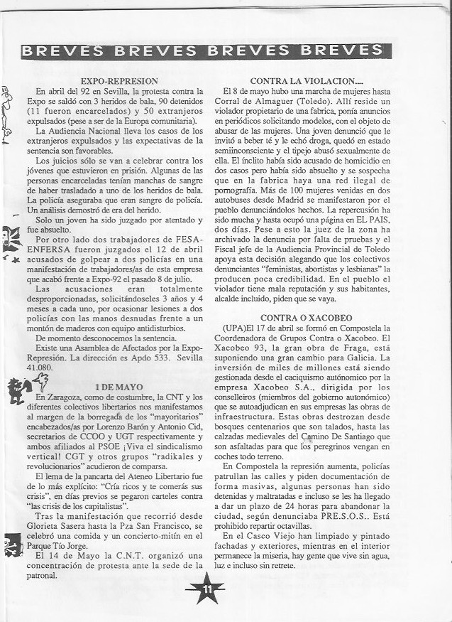 Página del fanzine