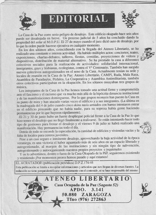 Página del fanzine