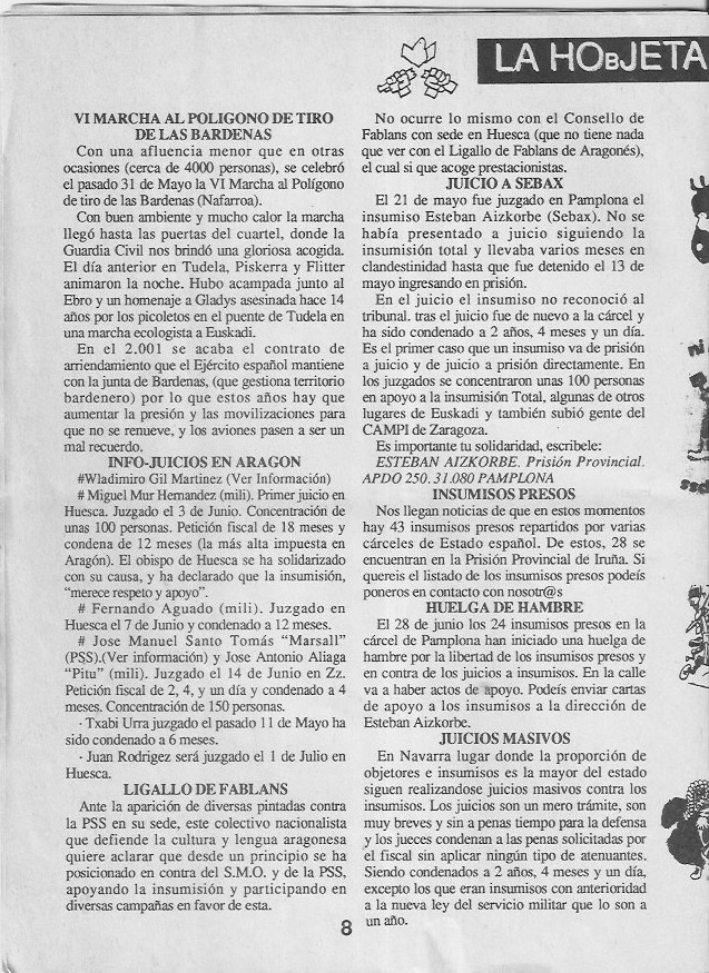 Página del fanzine