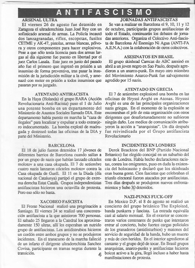 Página del fanzine