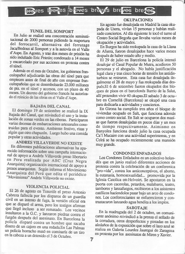 Página del fanzine