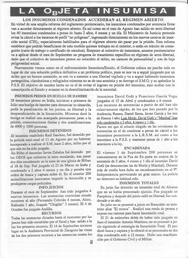 Página del fanzine