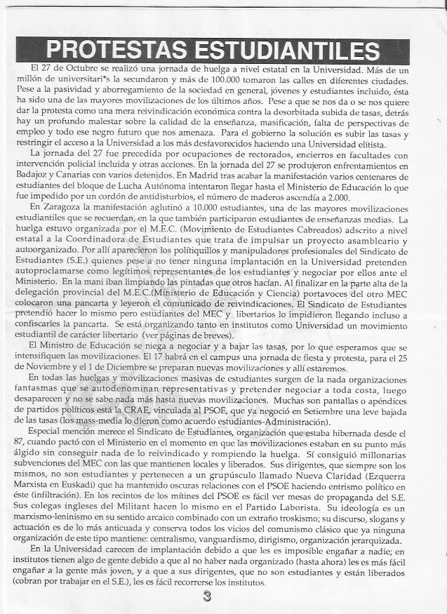 Página del fanzine
