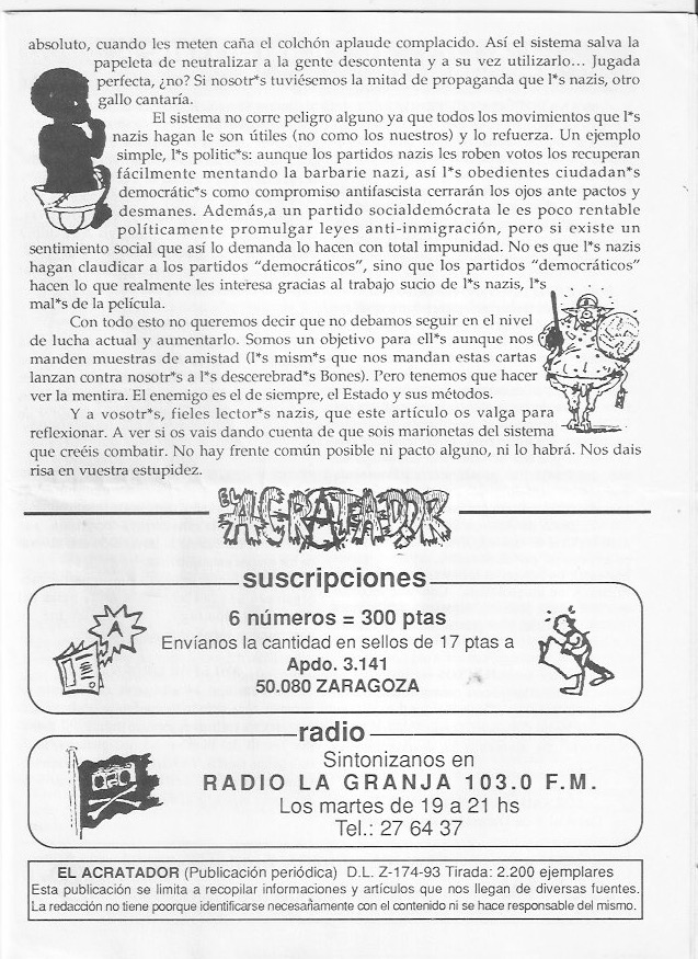 Página del fanzine