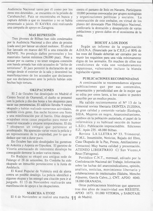 Página del fanzine