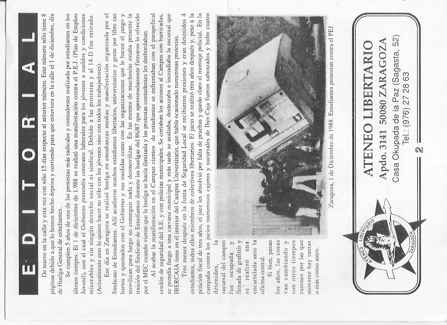Página del fanzine