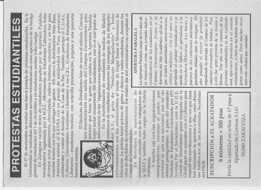 Página del fanzine