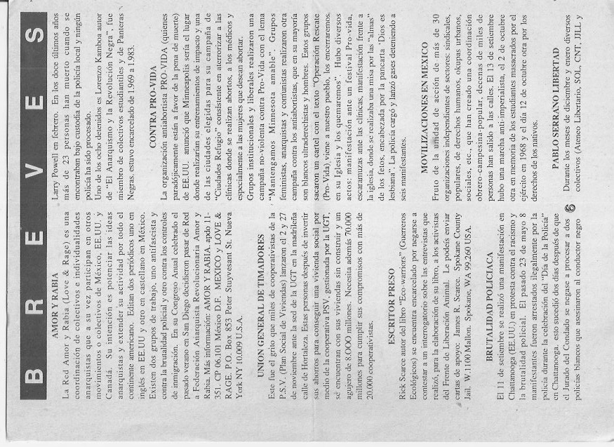 Página del fanzine