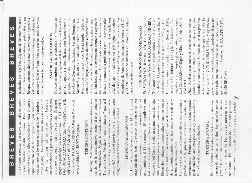 Página del fanzine