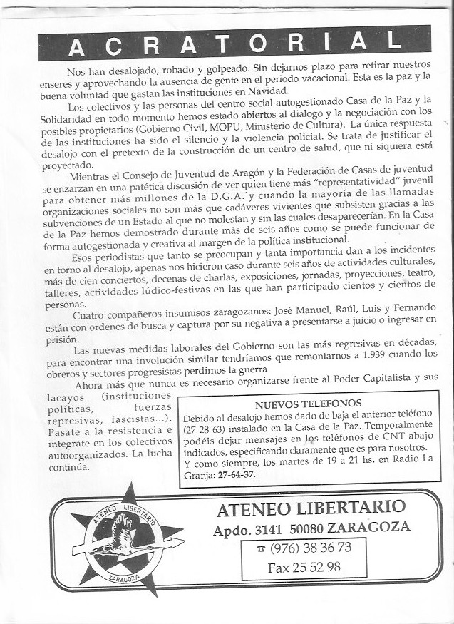 Página del fanzine