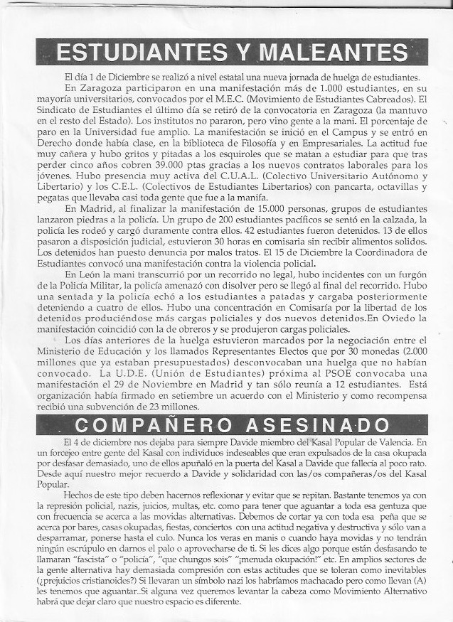 Página del fanzine