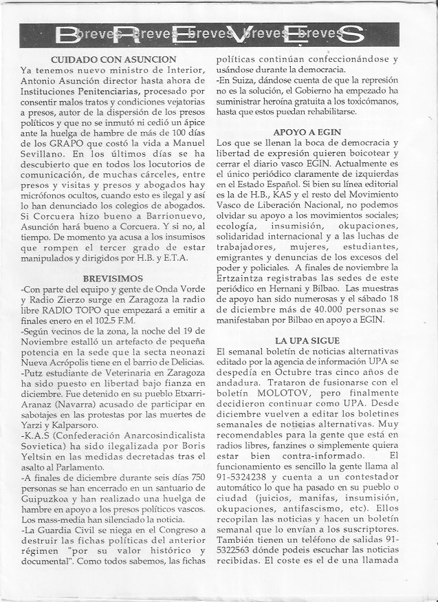 Página del fanzine