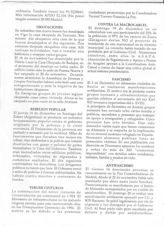 Página del fanzine
