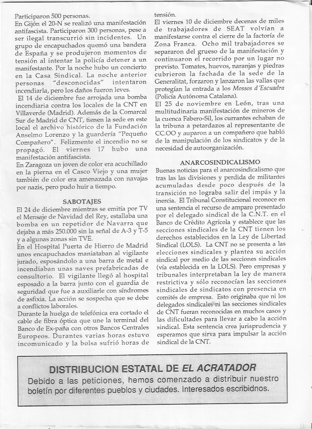 Página del fanzine