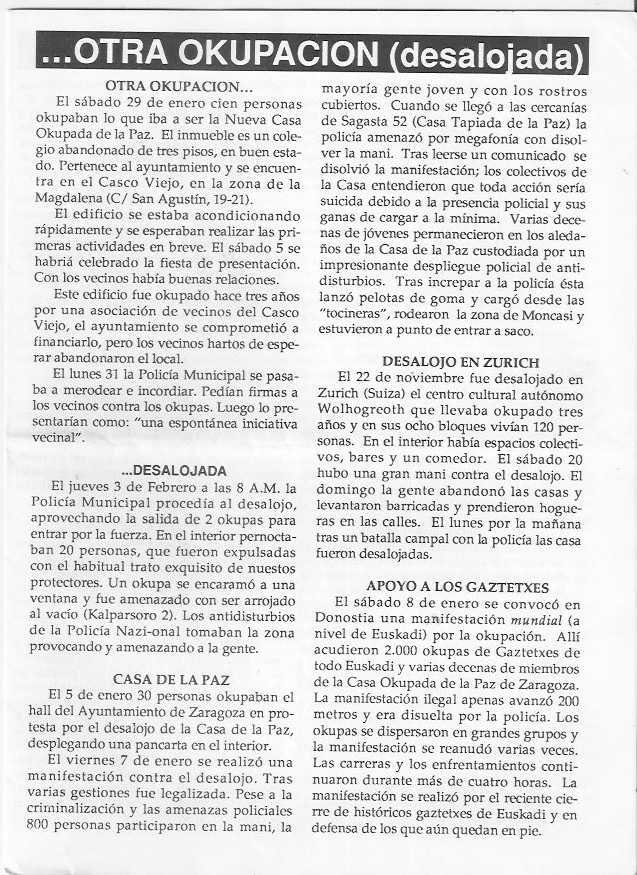 Página del fanzine