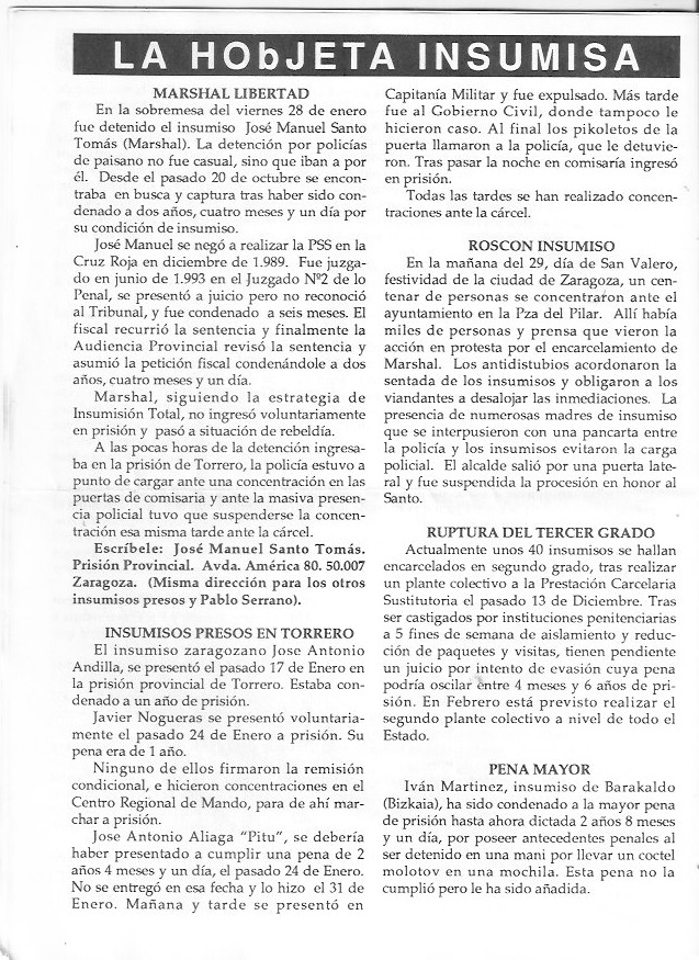 Página del fanzine