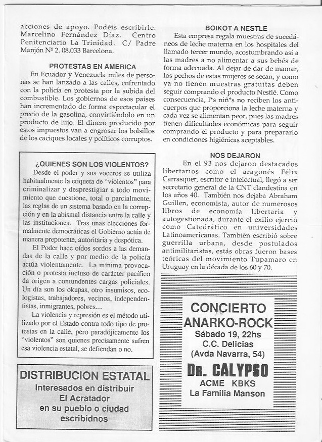 Página del fanzine