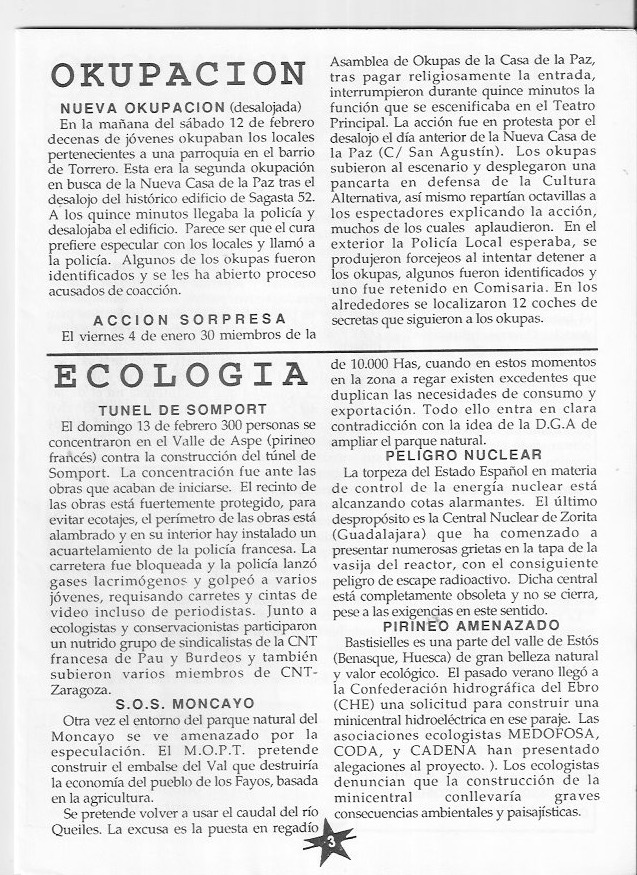 Página del fanzine