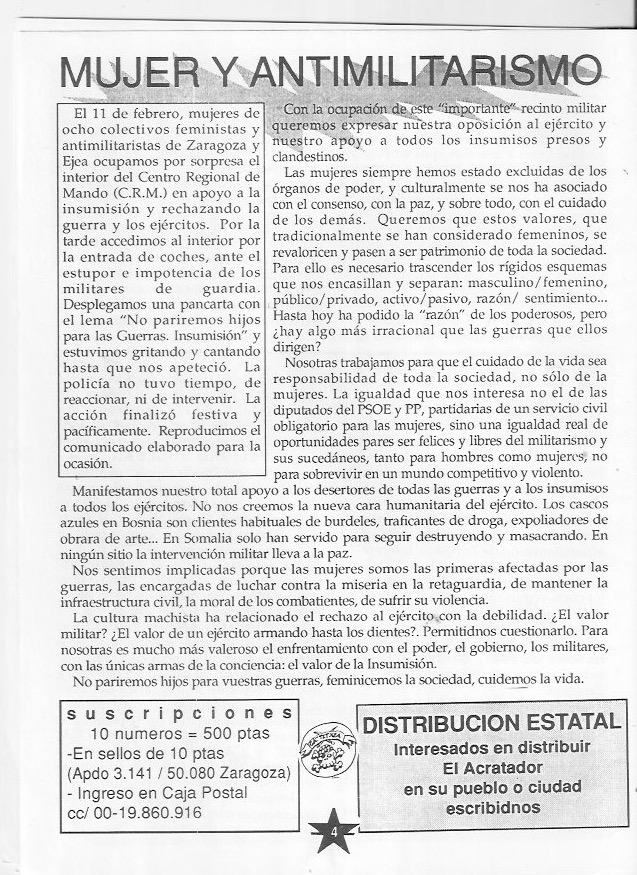 Página del fanzine