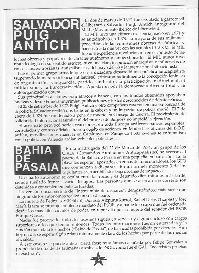 Página del fanzine