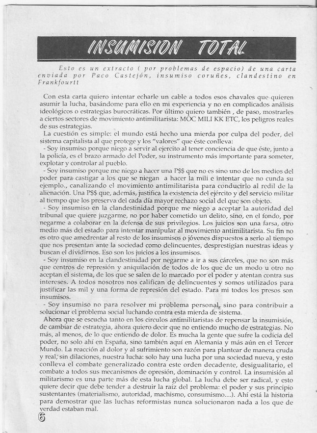 Página del fanzine