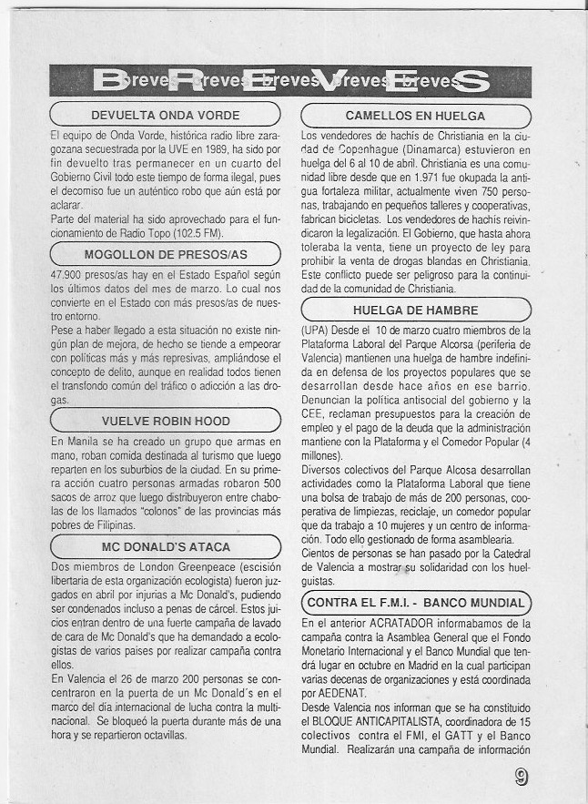 Página del fanzine