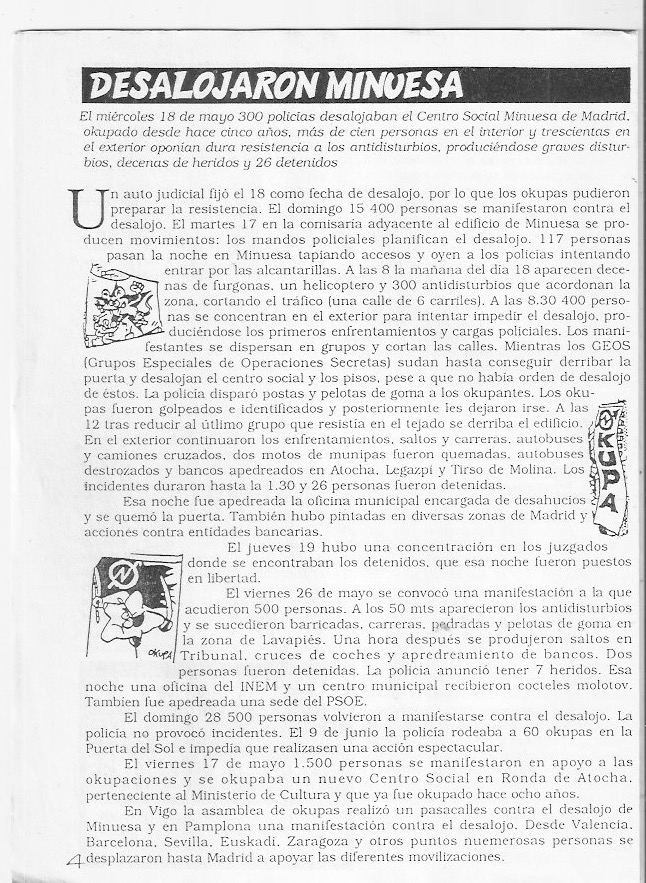 Página del fanzine
