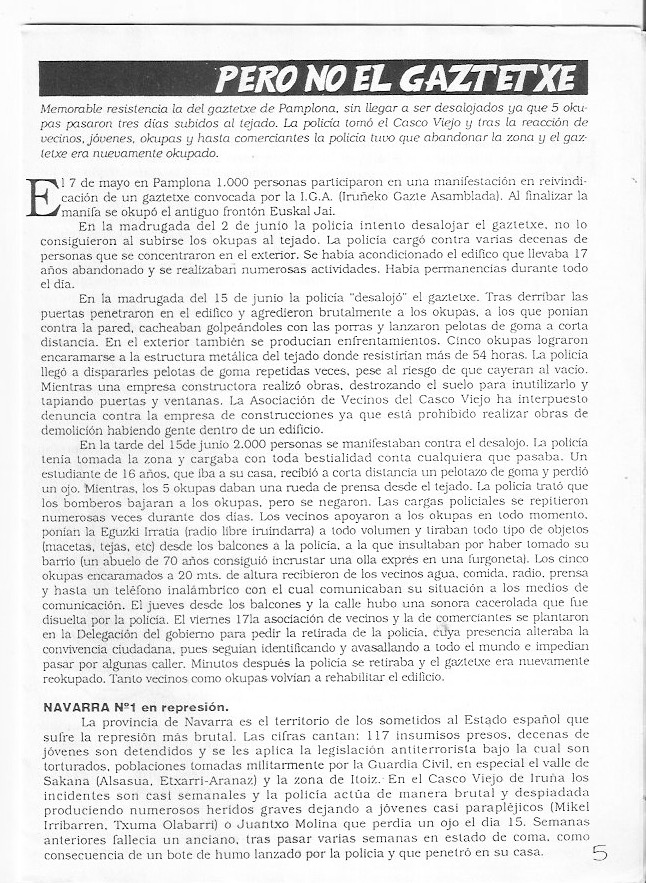Página del fanzine