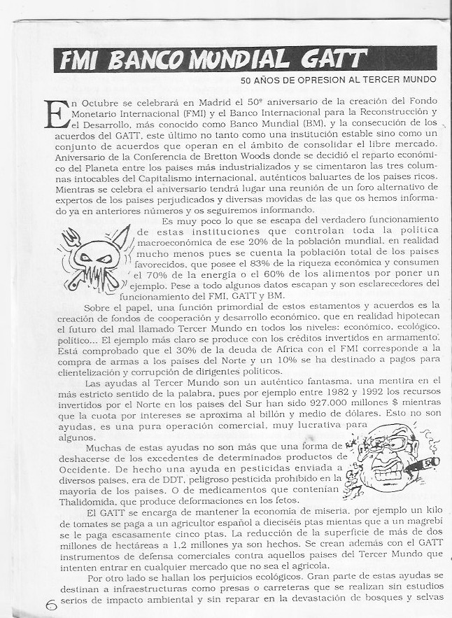 Página del fanzine