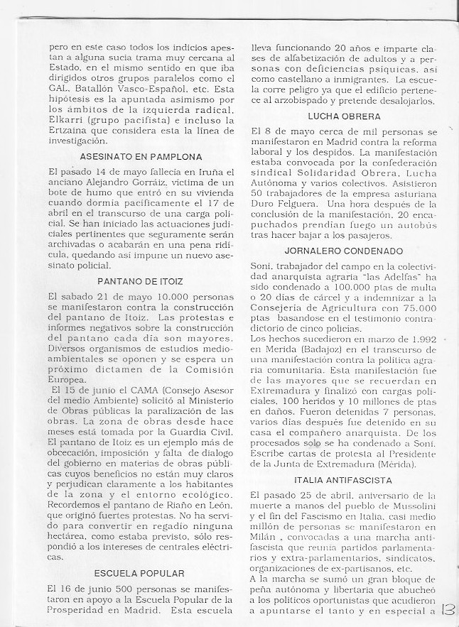 Página del fanzine
