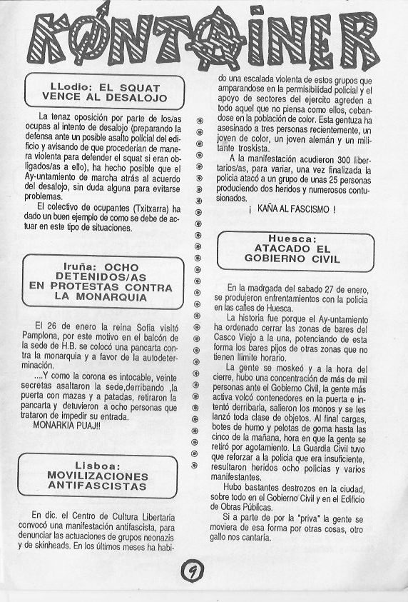 Página del fanzine