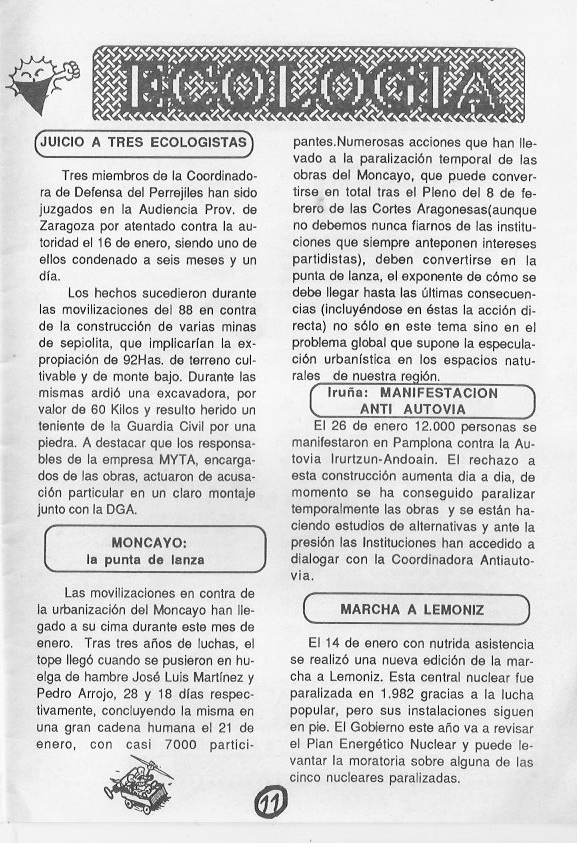 Página del fanzine